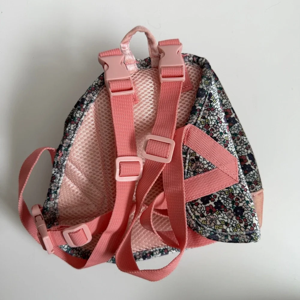Petco Bond & Co Floral Pet Backpack Harness Pink Velvet LG/XL‎